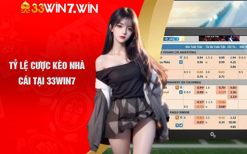 Tỷ lệ cược kèo nhà cái tại 33Win7